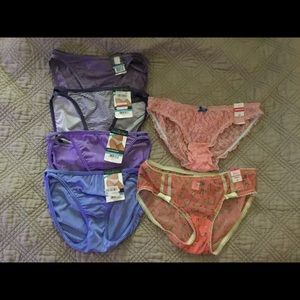 Vanity Fair NWT 5/S illumination String Bikini set of 4 , and two morel